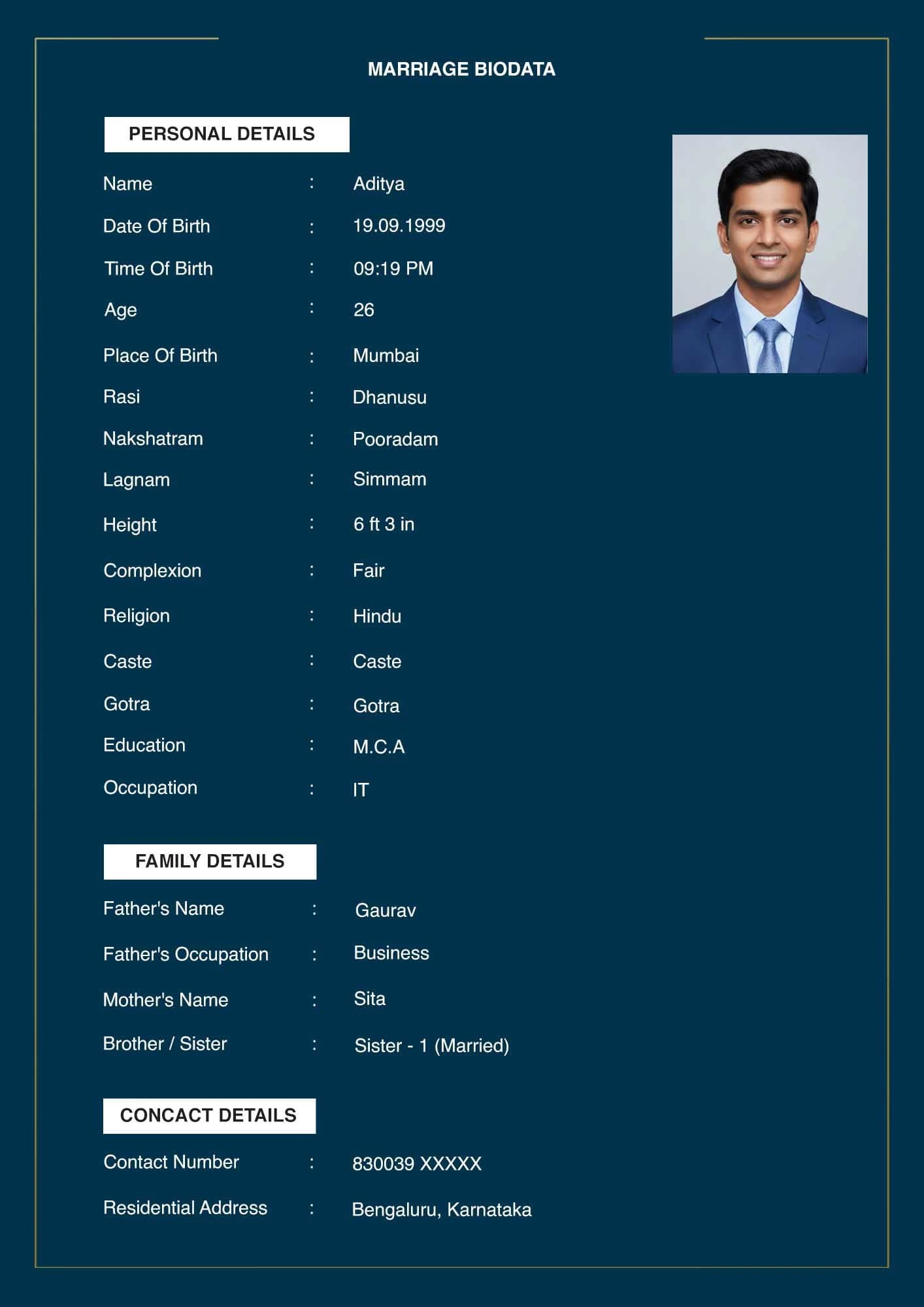 before and after biodata design comparison